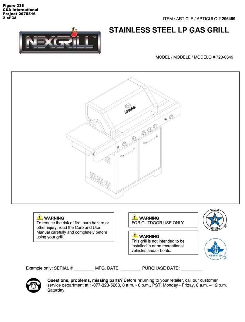 Nexgrill 720-0649 User manual