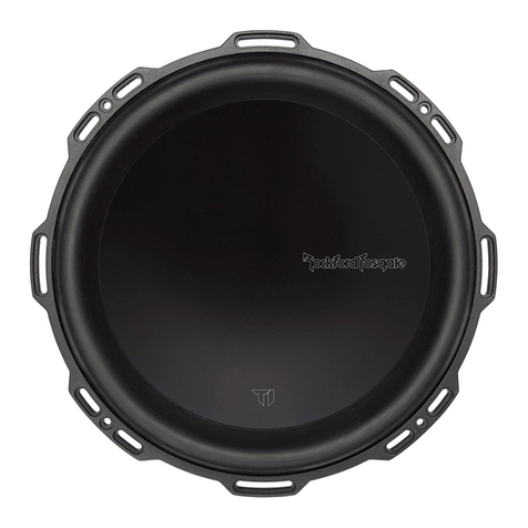 Rockford Fosgate T110D2 Original operating instructions