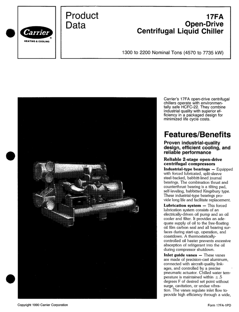 Carrier 17FA Operation manual