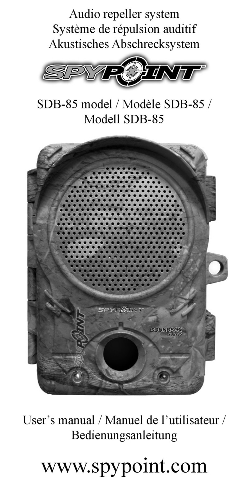 Spypoint SDB-85 user manual