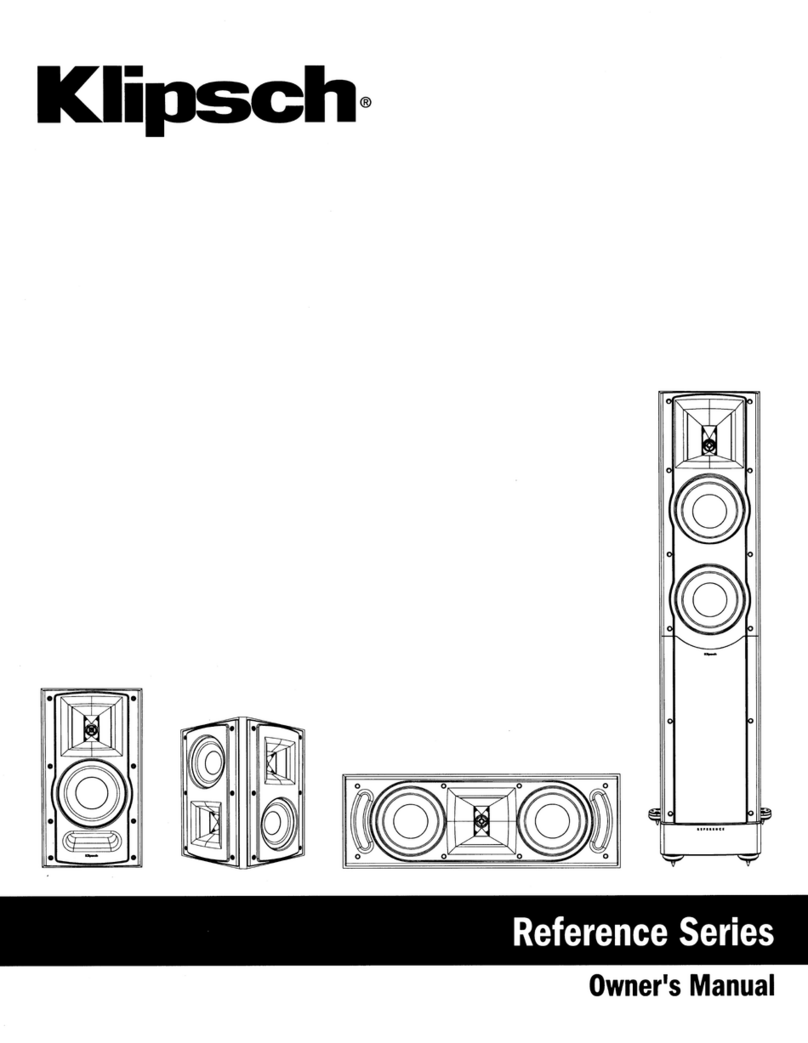 Klipsch Reference series User manual