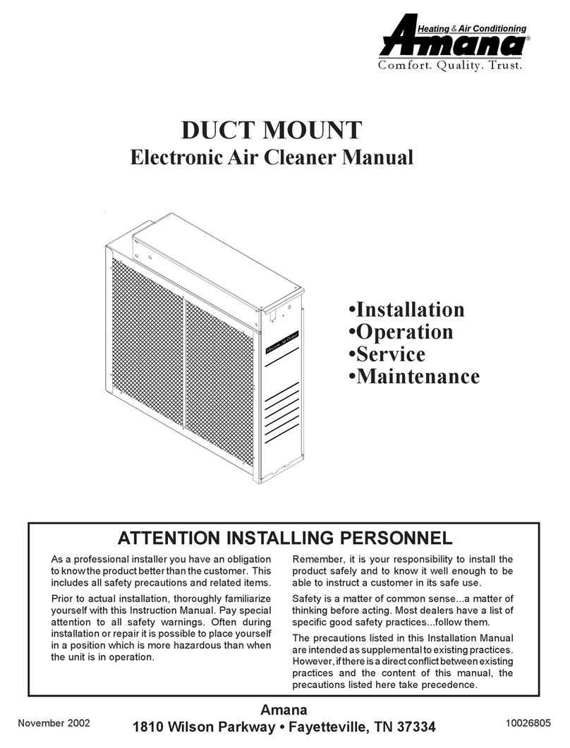 Amana DUCT MOUNT User manual