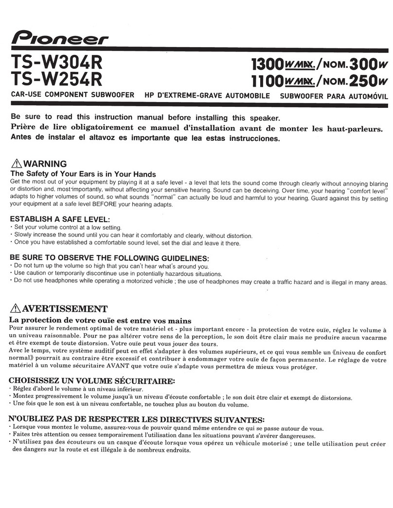 Pioneer TS-W304R User manual