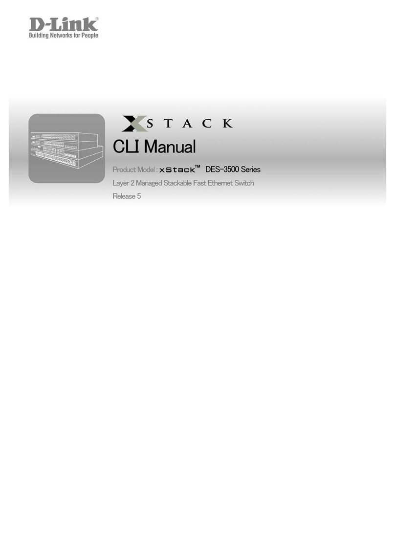 D-Link xStack DES-3500 Series User manual D-Link xStack DES-3500 Series User manual