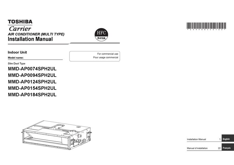 Toshiba Carrier MMD-AP0074SPH2UL User manual