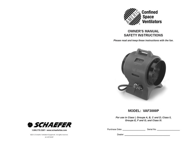 Schaefer VAF3000P owner's manual
