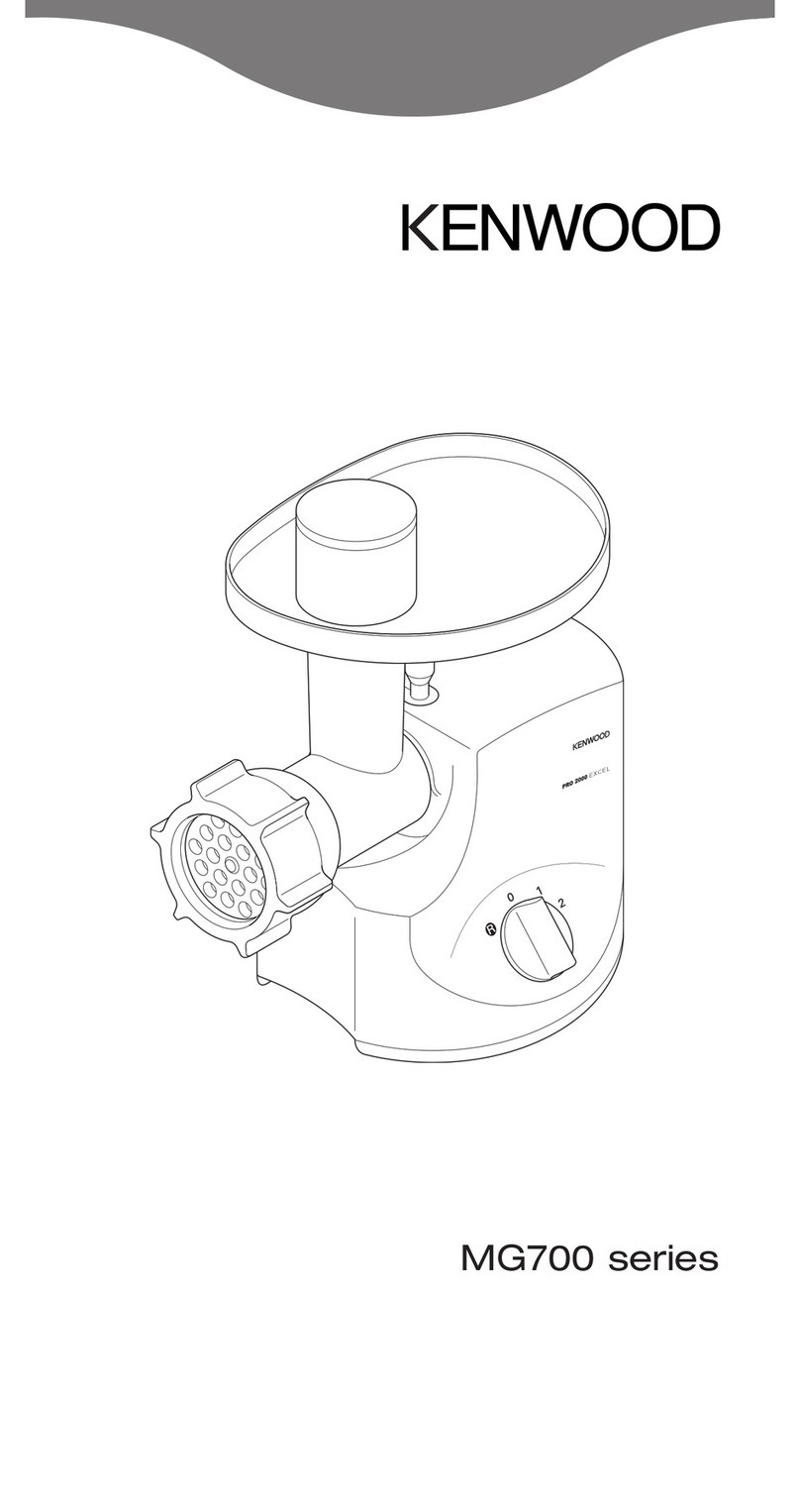 Kenwood MG700 series user manual