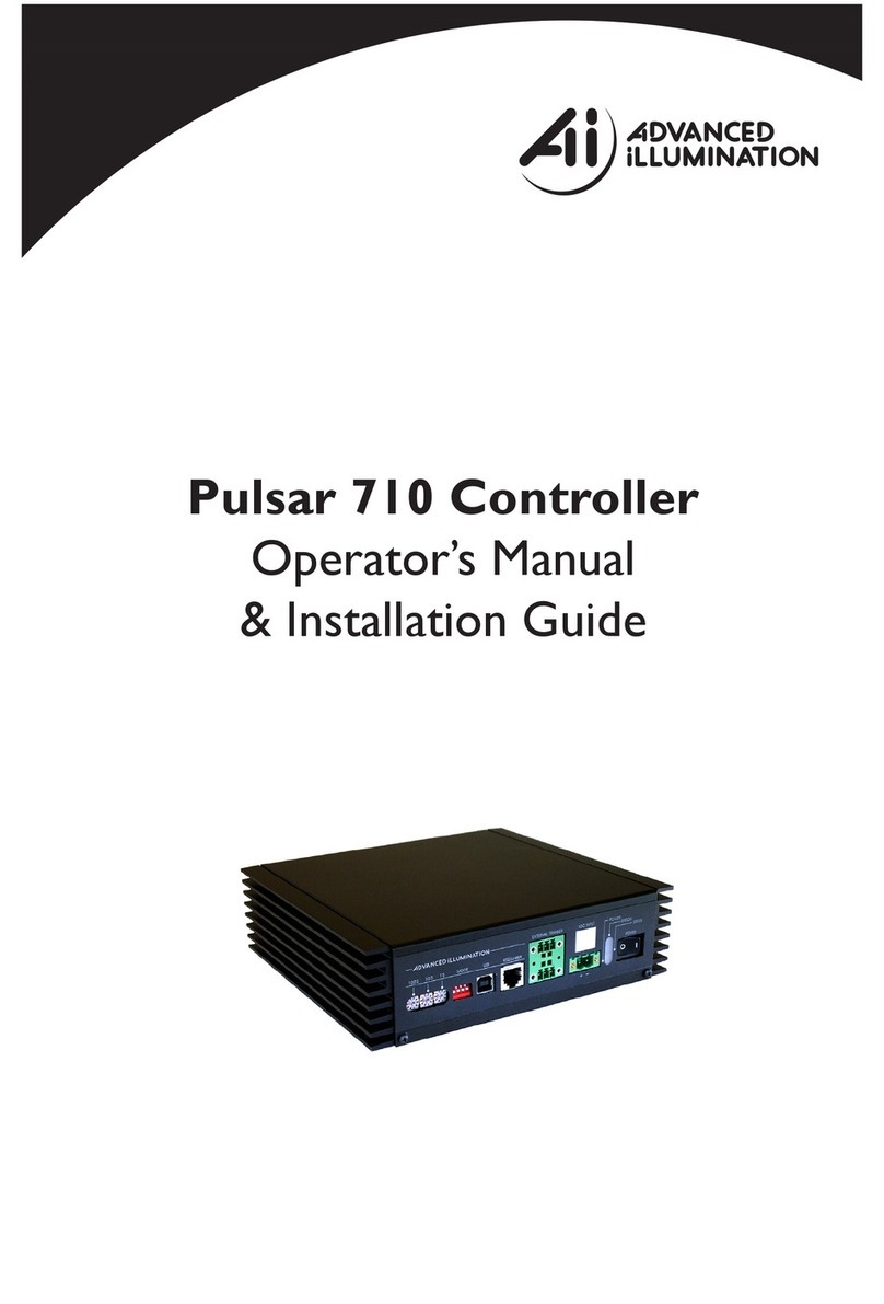 Advanced lluminated Pulsar 710 Operator's manual & installation guide Advanced lluminated Pulsar 710 Operator's manual & installation guide