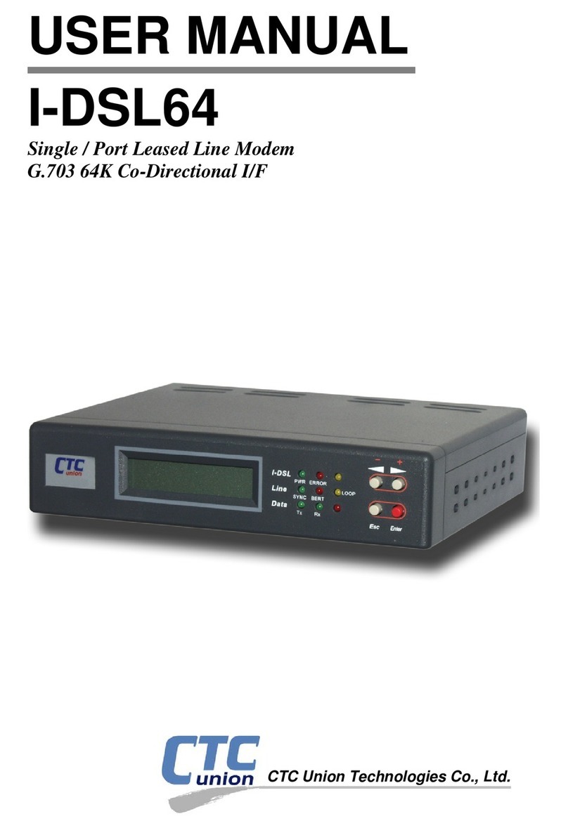 CTC Union I-DSL64 user manual