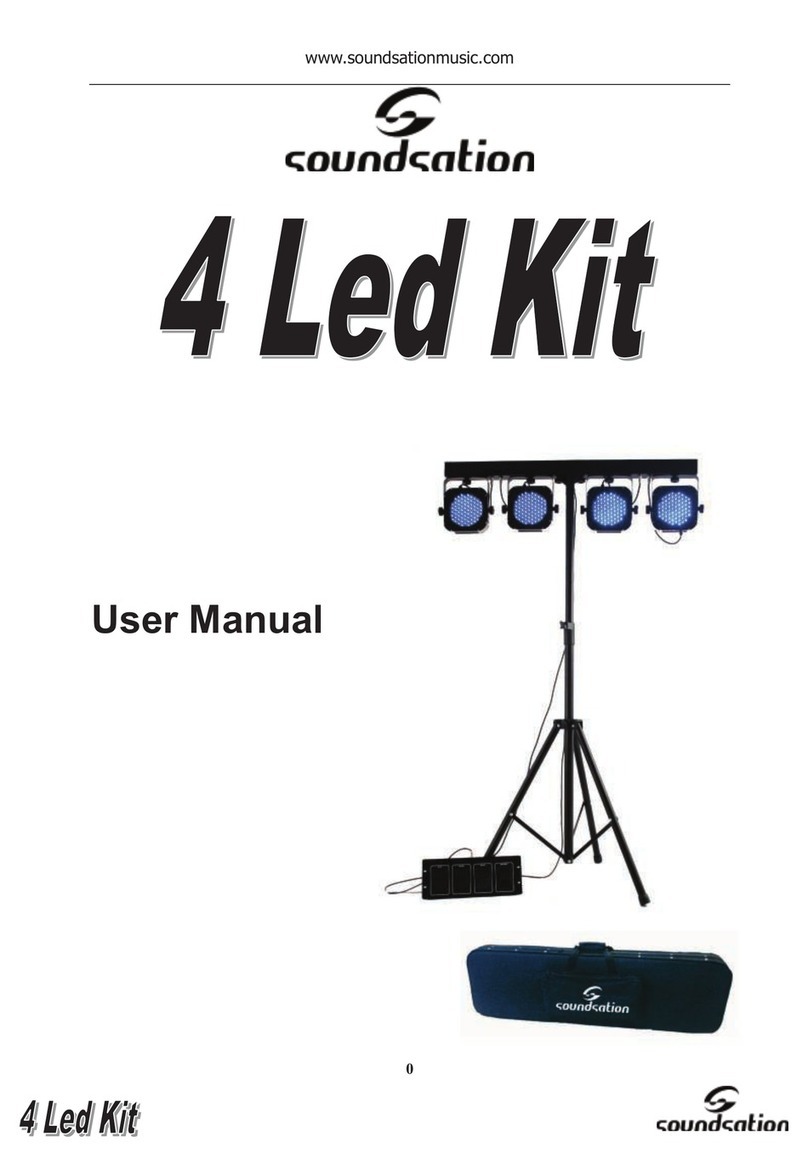 Sound Sation 4 led KIT Party user manual Sound Sation 4 led KIT Party user manual