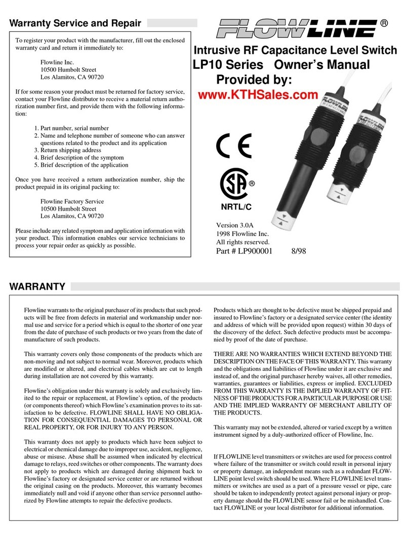 FlowLine LP10 Series owner's manual