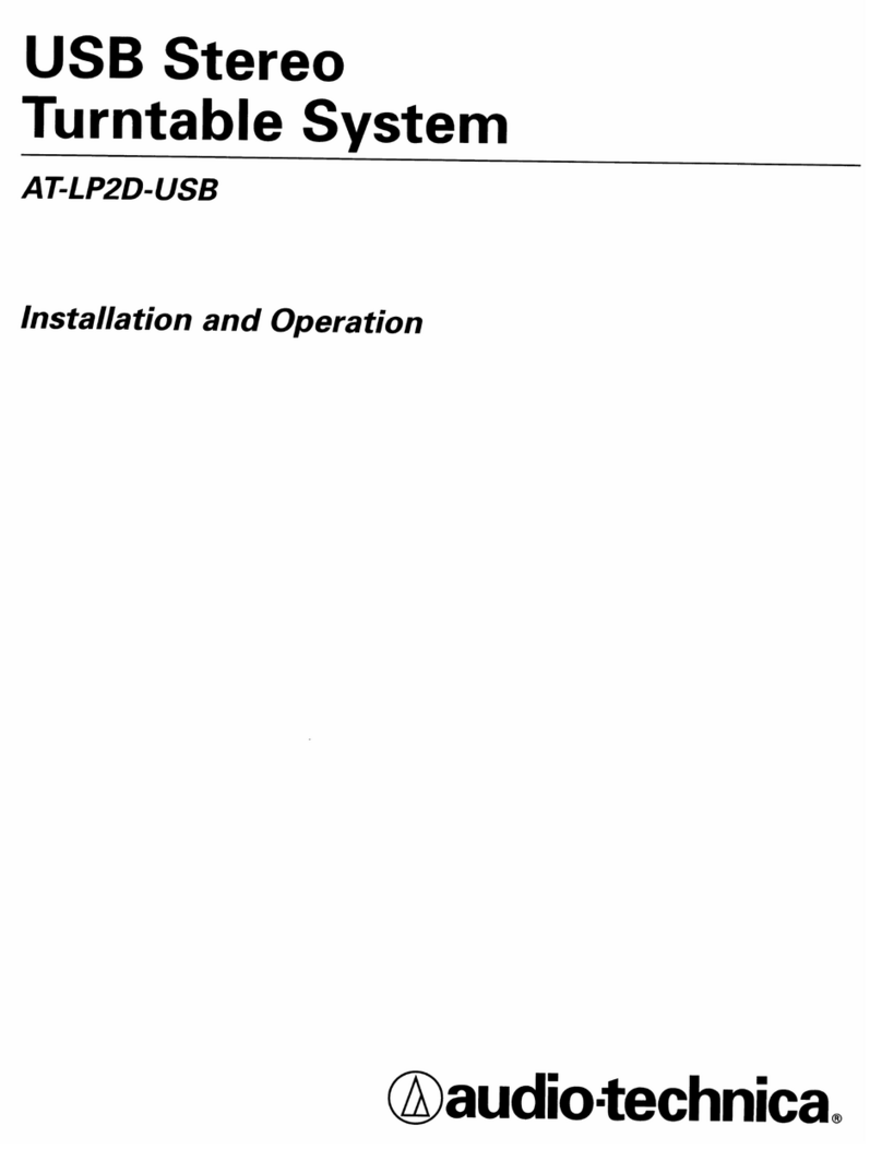 Audio Technica AT-LP2D-USB Owner's manual