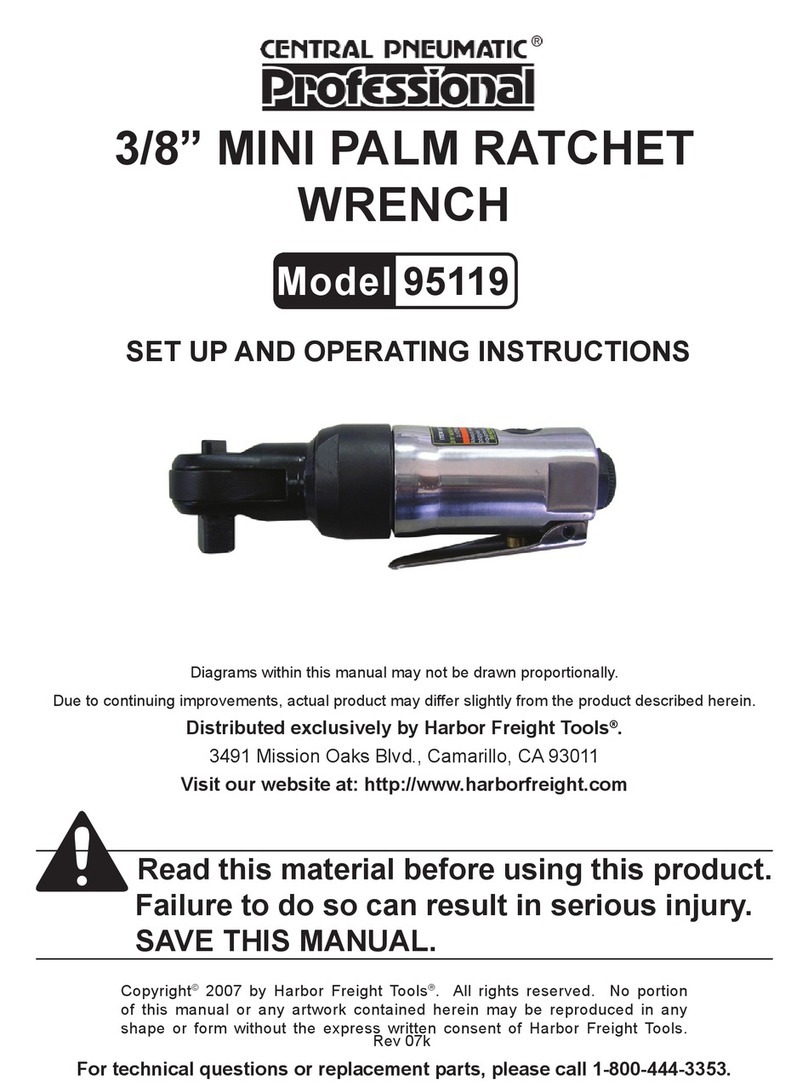 Central Pneumatic 95119 Set up and operating instructions