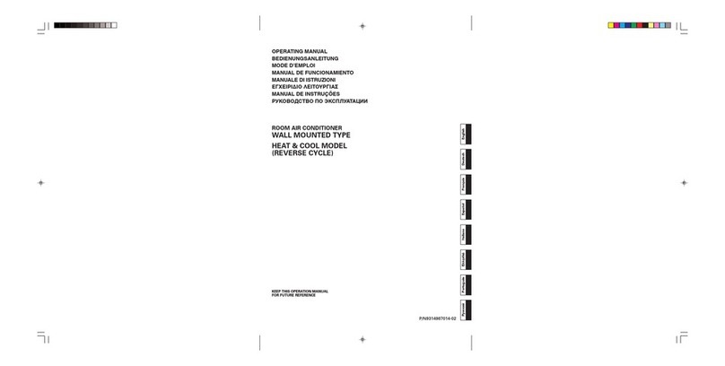 General Airconditioners ROOM AIR CONDITIONER operating manual General Airconditioners ROOM AIR CONDITIONER operating manual