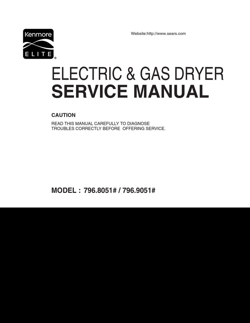 Kenmore ELITE 796.8051 Service manual