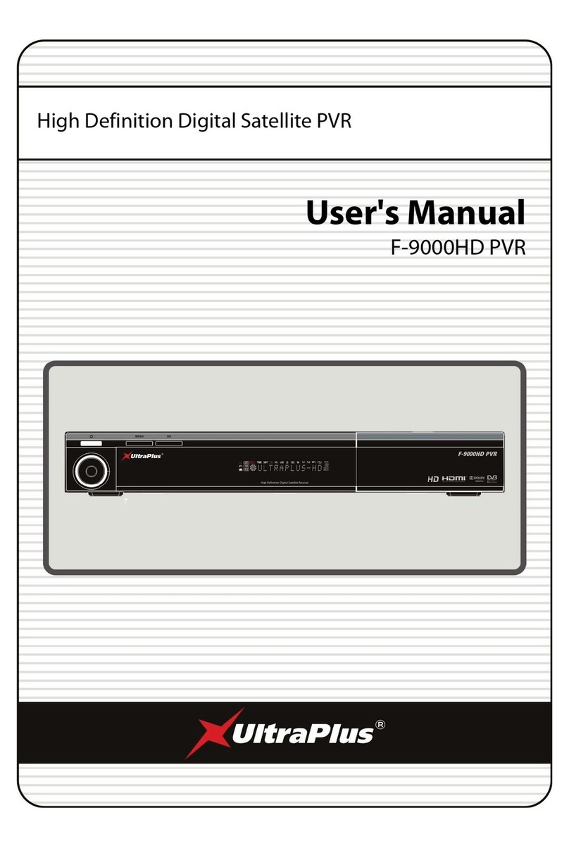 Ultra Plus F-9000HD PVR User manual