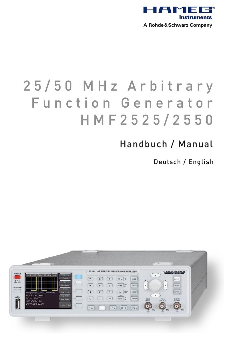 Hameg HMF2525 manual