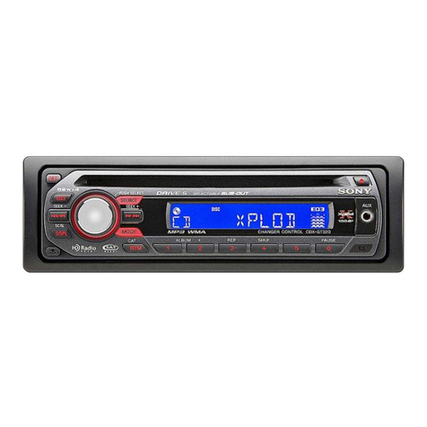 Sony CDXGT320 - CDX Radio / CD User manual