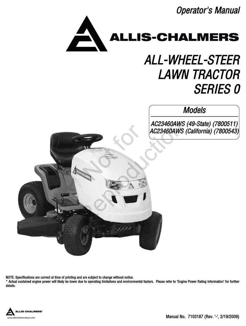 Allis-Chalmers AC23460AWS Operator's manual