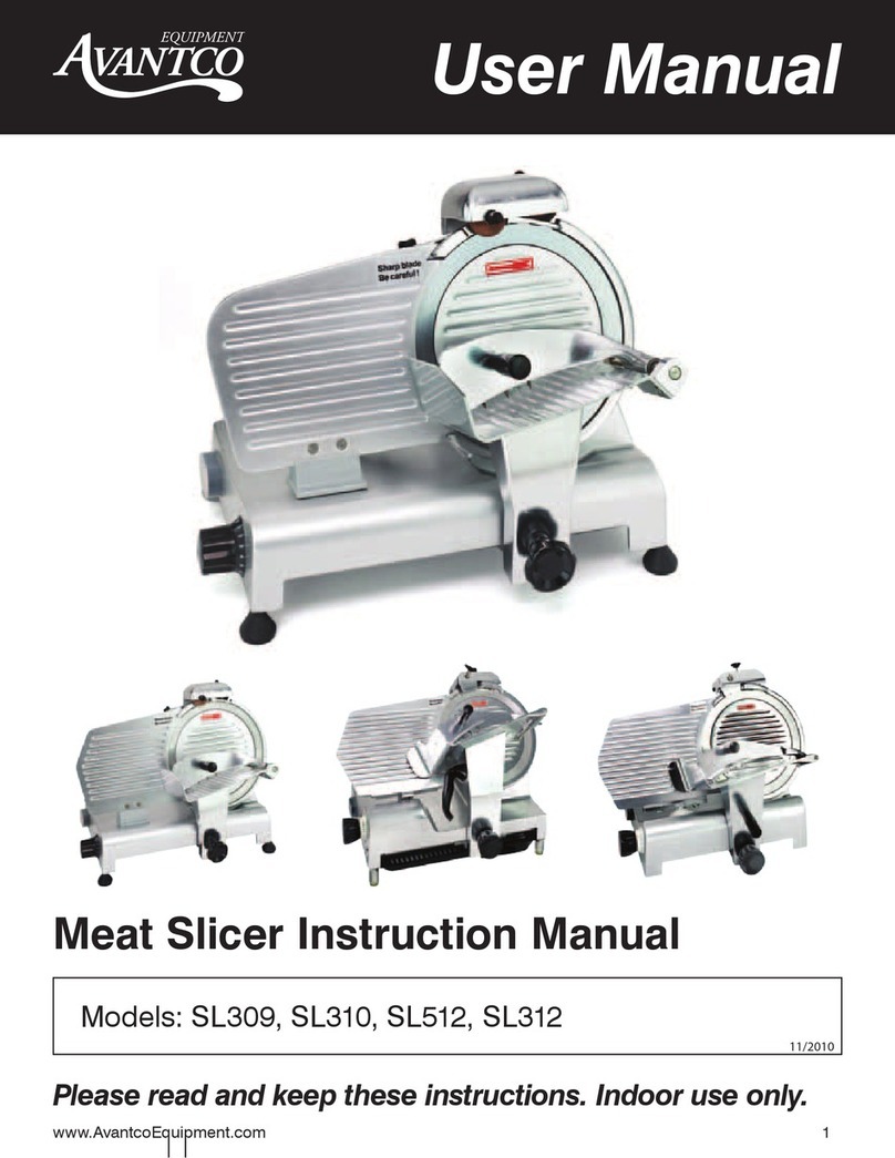 Avantco SL309 user manual