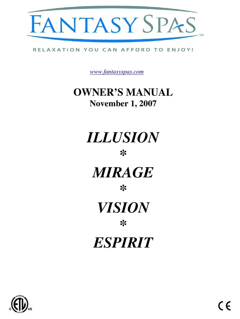 Fantasy Spas ILLUSION User manual