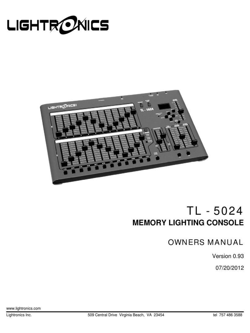 Lightronics TL-5024 owner's manual
