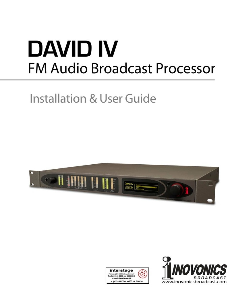 Inovonics David IV Installation & user guide Inovonics David IV Installation & user guide