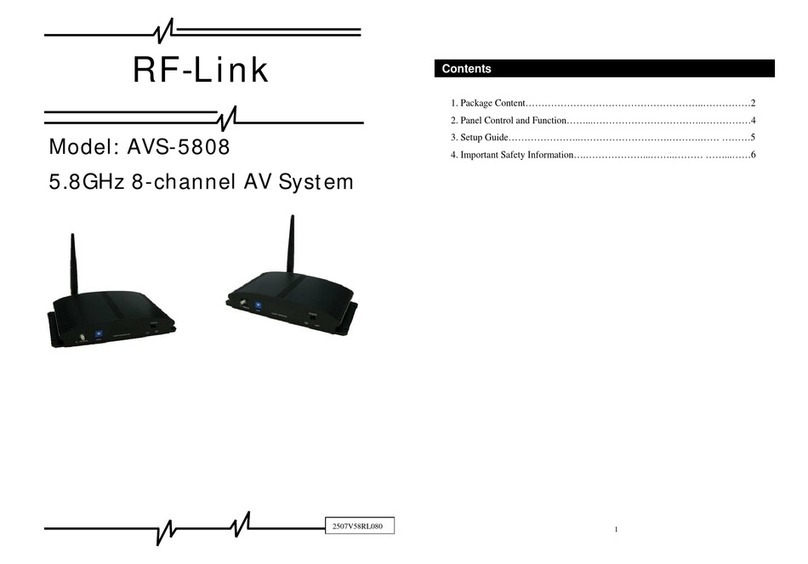 RF-Link AVS-5808 user manual