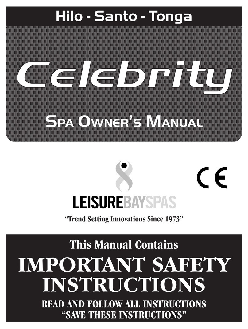 Leisure bay spas P5S3 Hilo owner's manual