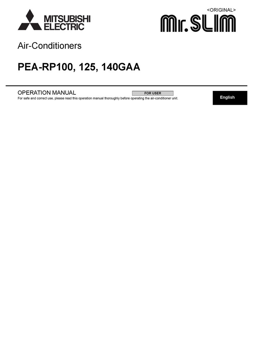 Mitsubishi Electric Mr.Slim PEA-RP100 User manual