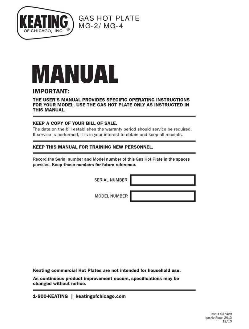 Keating Of Chicago MG-2 manual