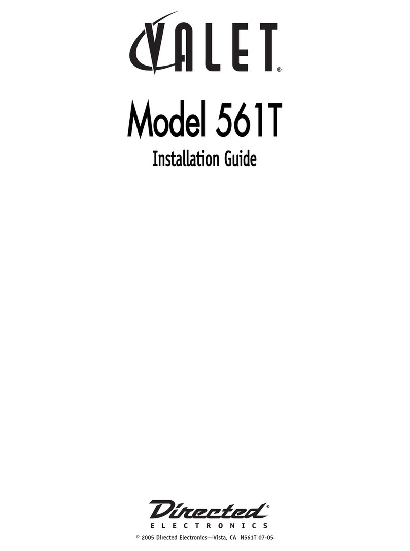 Directed Electronics Valet 561T User manual