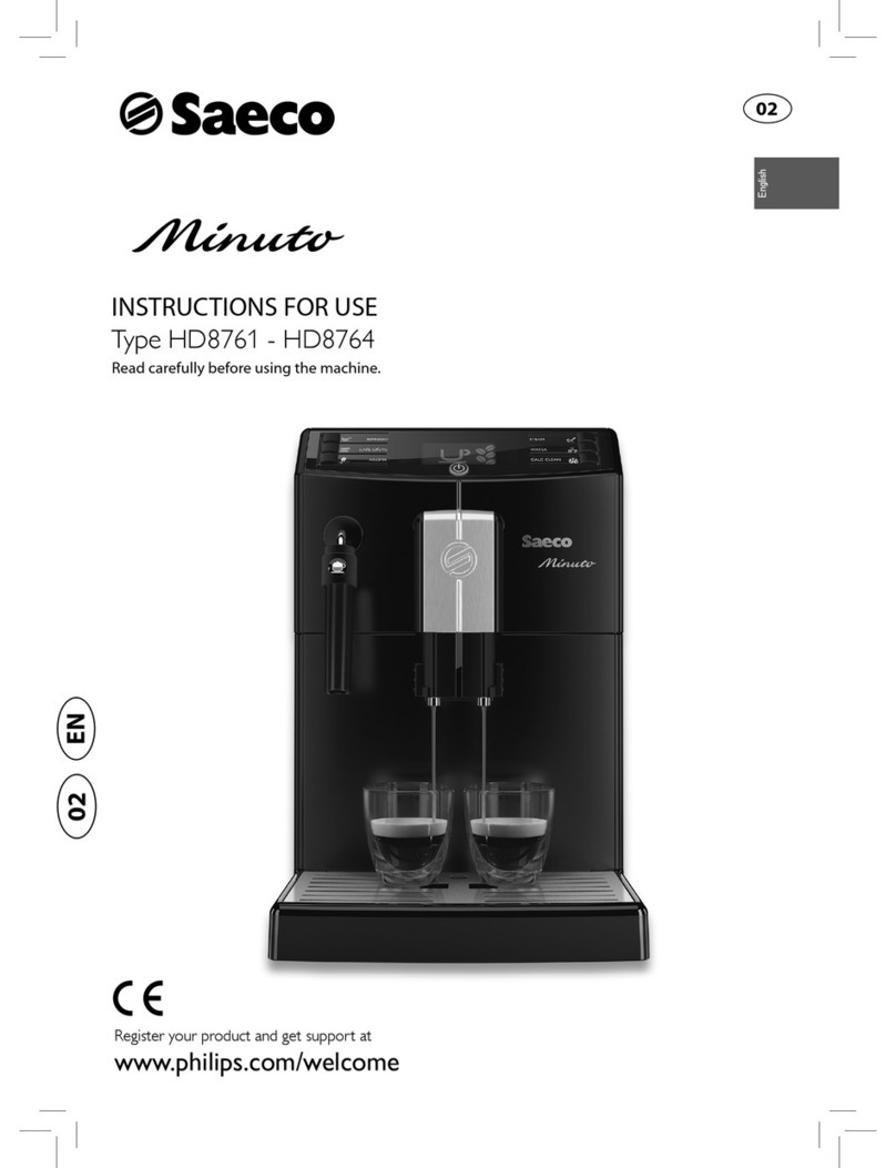 Saeco HD8761 User manual