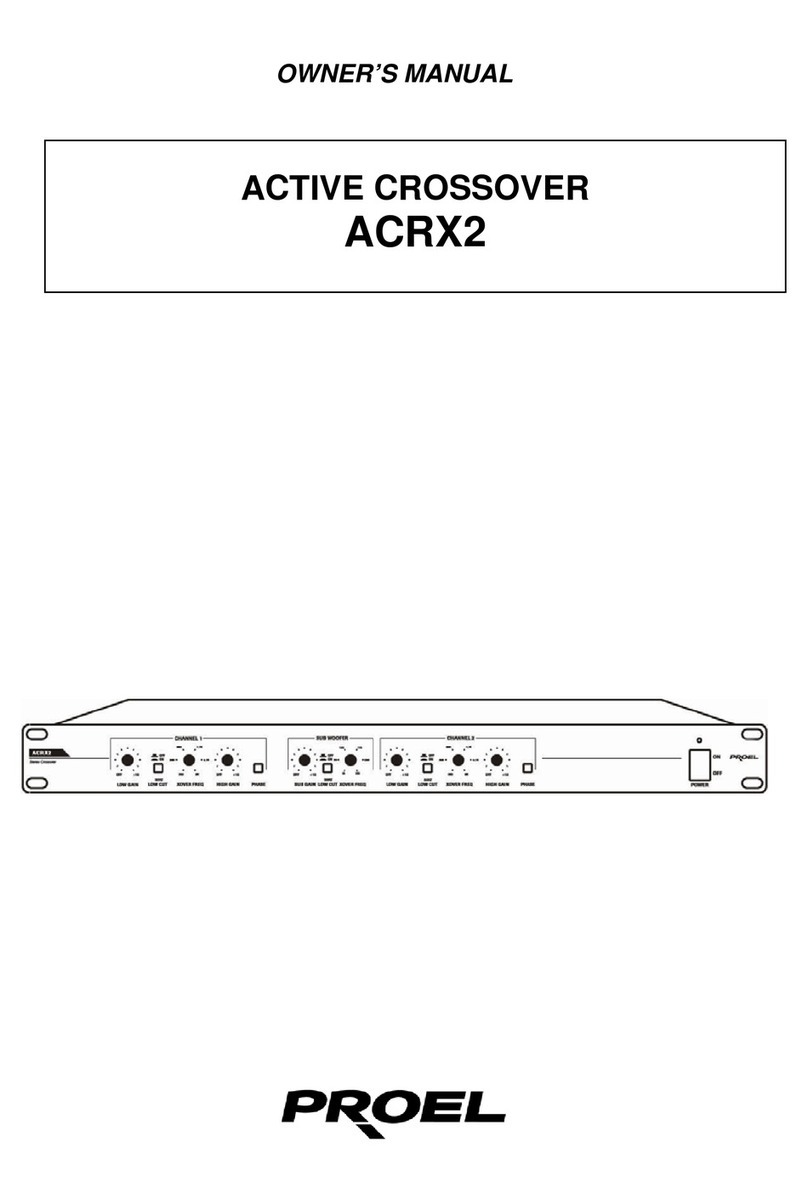 PROEL ACRX2 owner's manual