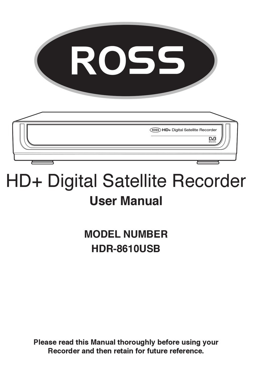 Ross HDR-8610USB user manual