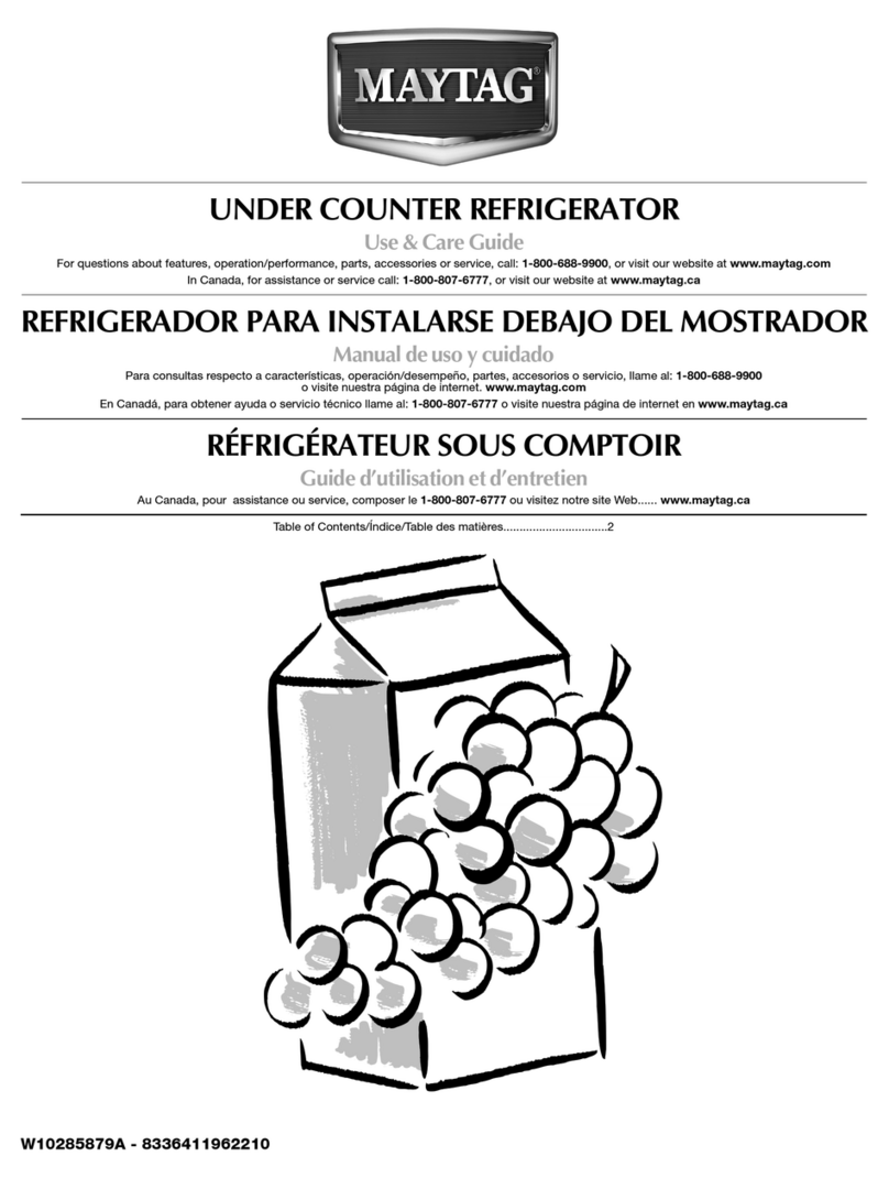 Maytag W10285879A User manual