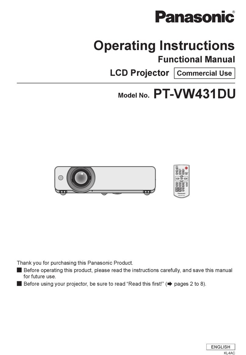 Panasonic PT-VW431DU User manual