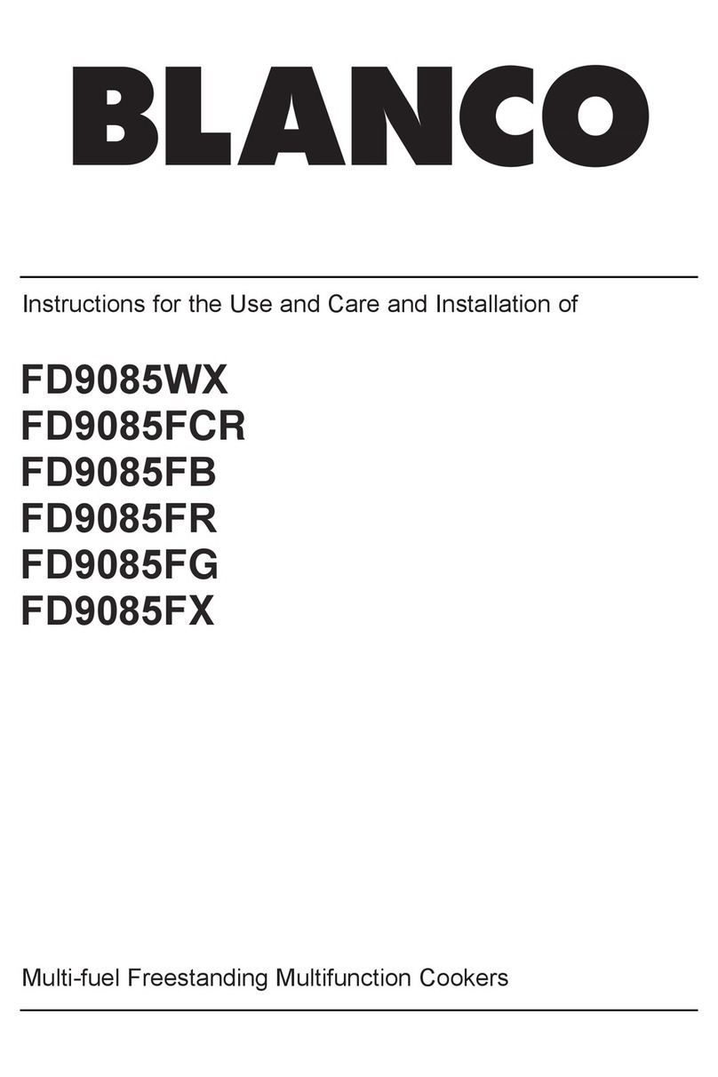 Blanco FD9085WX Instructions for the use and care and installation