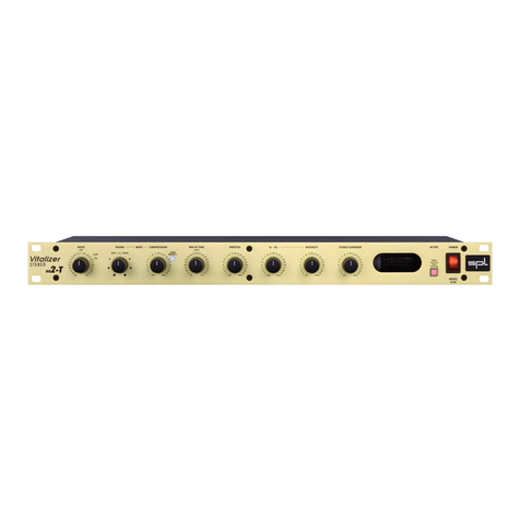 SPL Vitalizer stereo MK2-T User manual