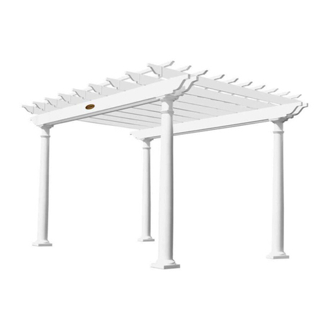 Suncast Free Standing Pergola Assembly instructions