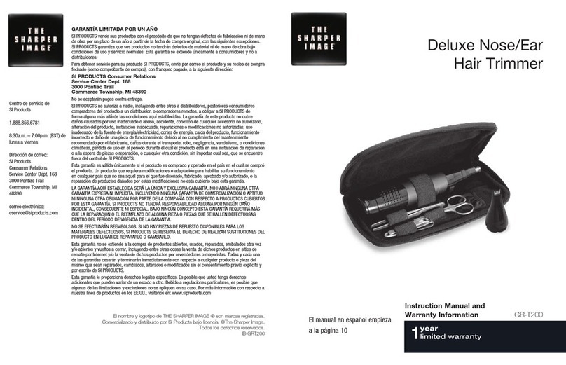 Sharper Image GR-T200 Instruction Manual