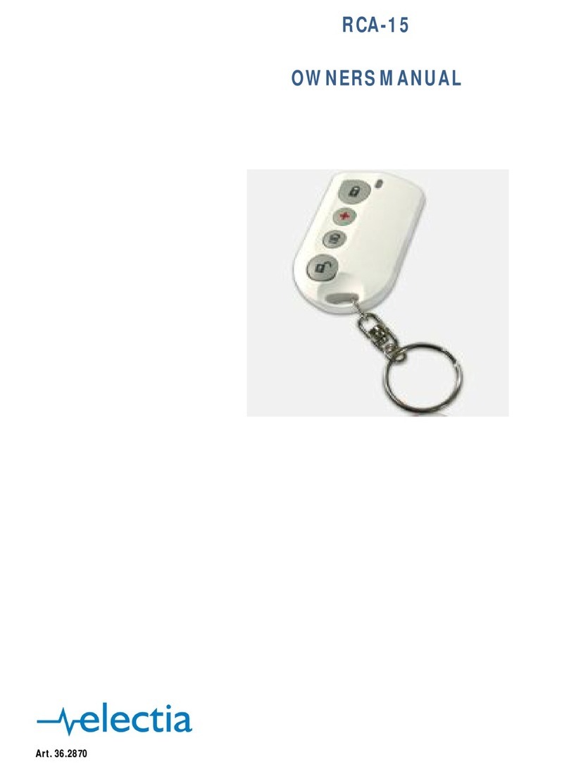 Electia RCA-15 User manual