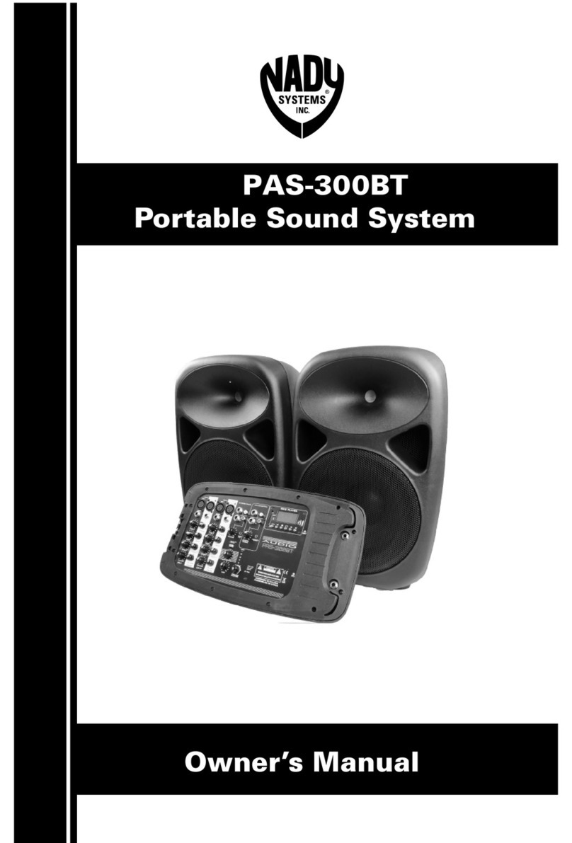 Nady Systems PAS-300BT User manual