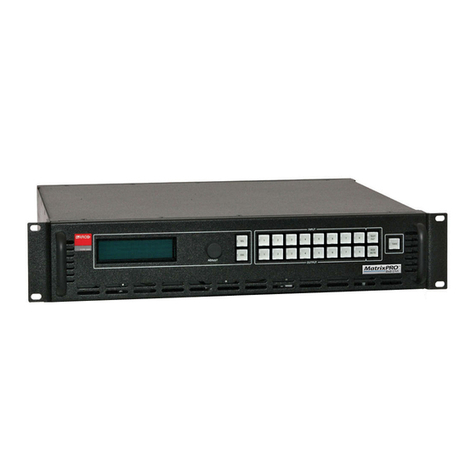 Barco MatrixPRO 8x8 DVI User manual