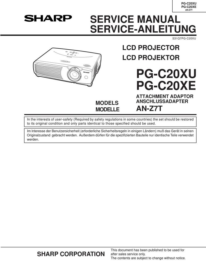 Sharp Notevision PG-C20XU User manual