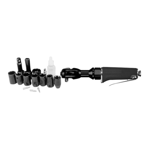 Power Fist 1/2 in. Air Ratchet and Socket Set User manual