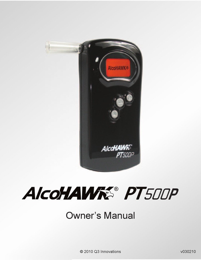 Alcohawk AlcoHawk PT500P owner's manual