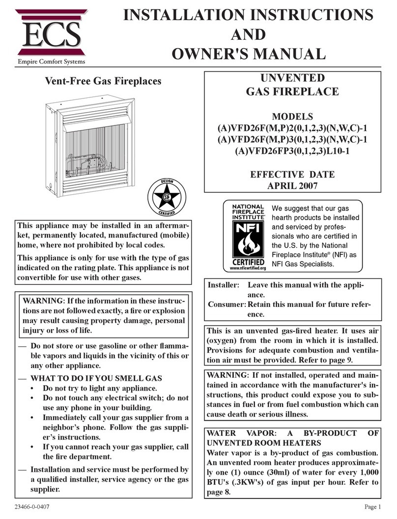 ECS VFD26F Installation instructions and owner's manual