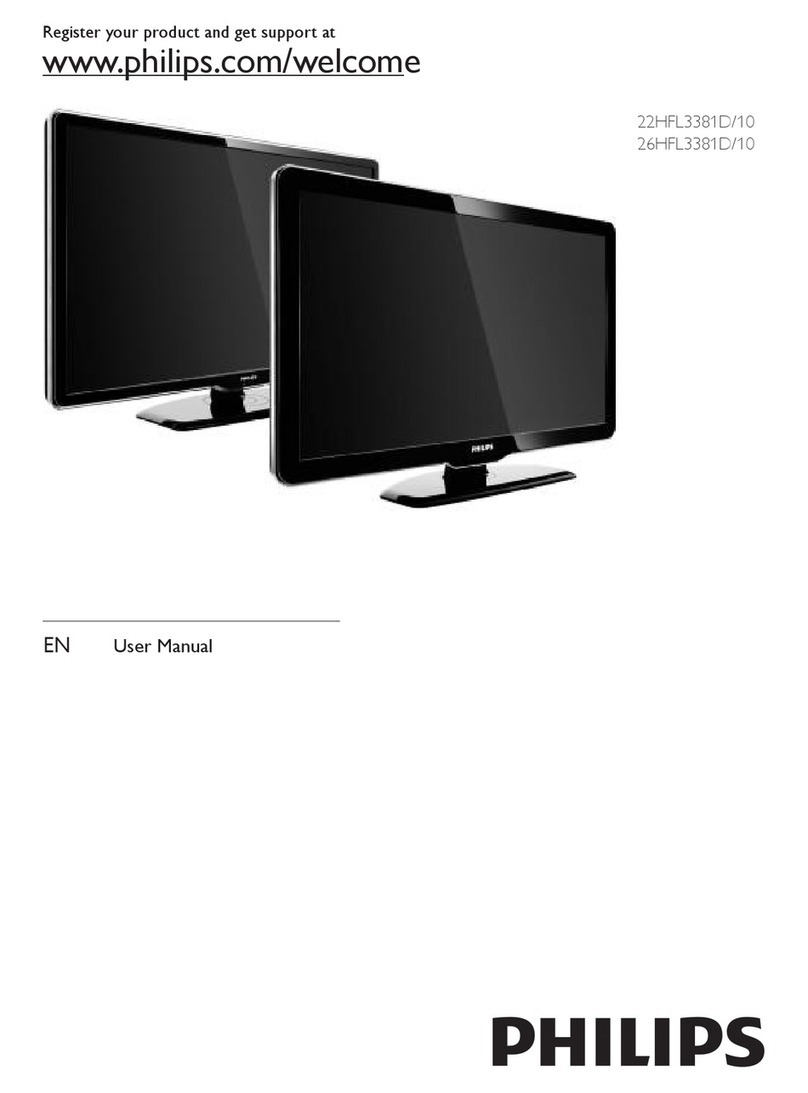 Philips 22HFL3381D/10 User manual