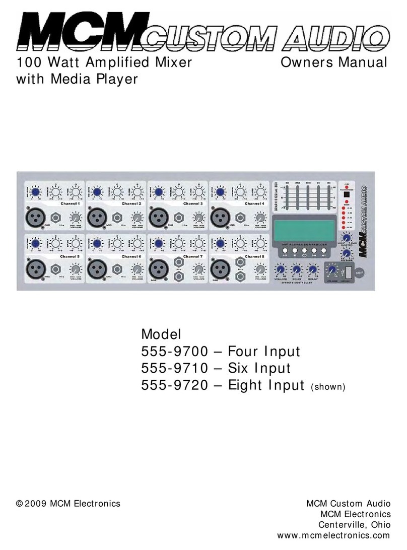 MCM Electronics 555-9700 owner's manual